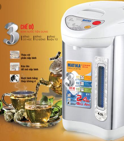 BÌNH THỦY ĐIỆN MATIKA MTK-8145 (4.5 LÍT)