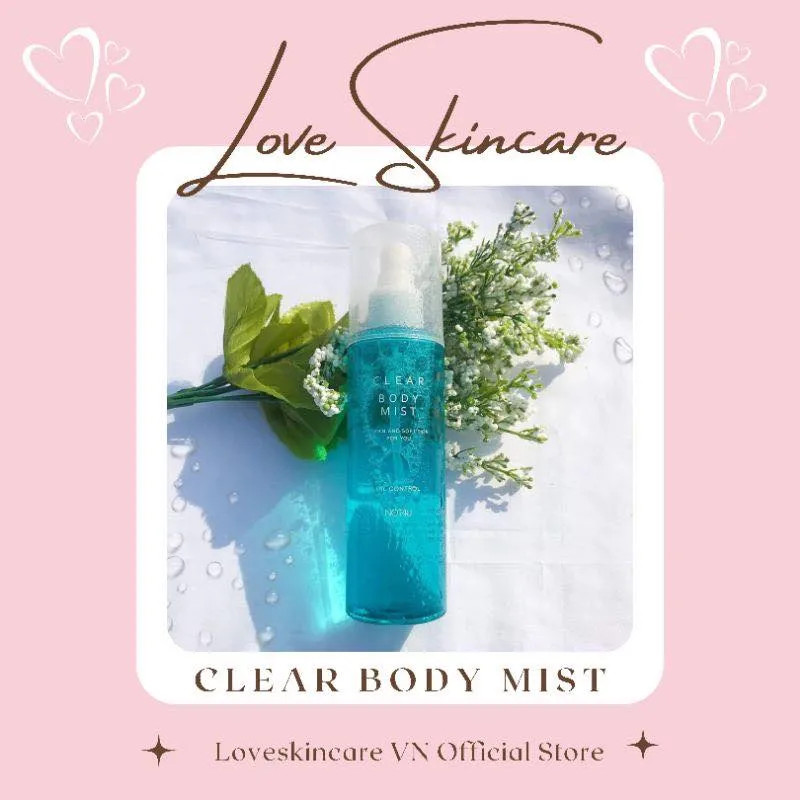 Xịt mụn lưng not4u clear body mist,hàn quốc 200ml
