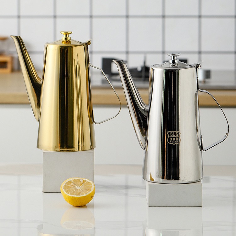 Bình đựng nước trà, cafe, bình châm nước ngọt, bình châm trà dung tích 2 lít inox tốt đa năng vòi rót dài tiện dụng cao cấp