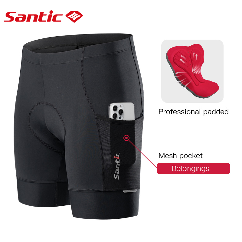 Santic Cycling Shorts for Men 4D Padding Anti