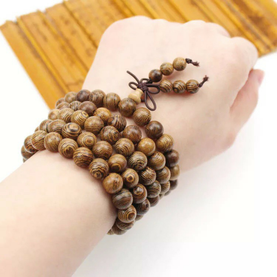 [HCM]VÒNG CHUỖI 108 HẠT GỖ MUỒNG TỰ NHIÊN