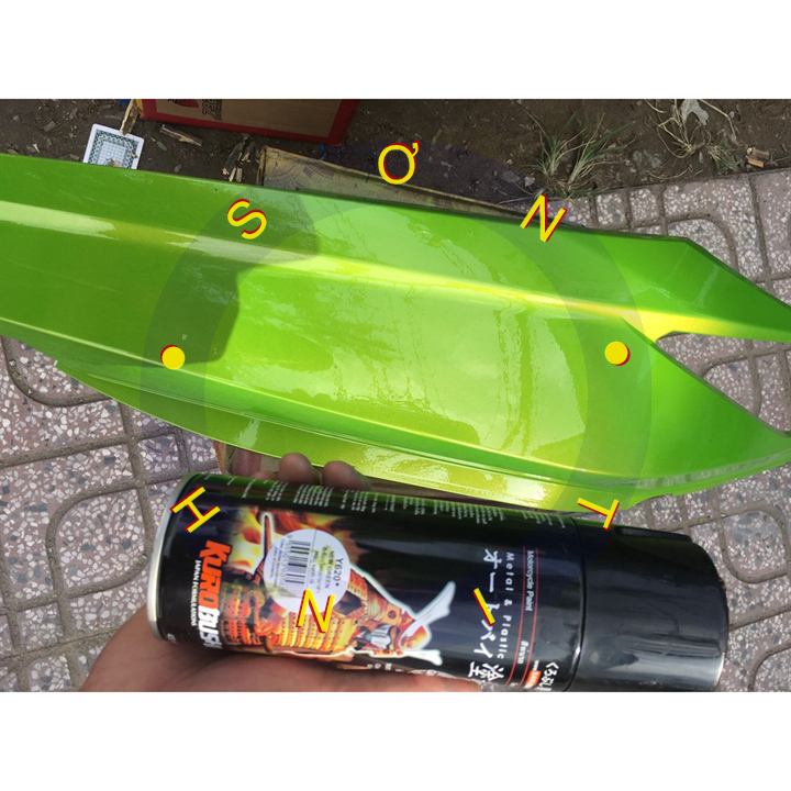 SƠN SAMURAI SƠN XỊT MÀU XANH LÁ NGỌC Y620