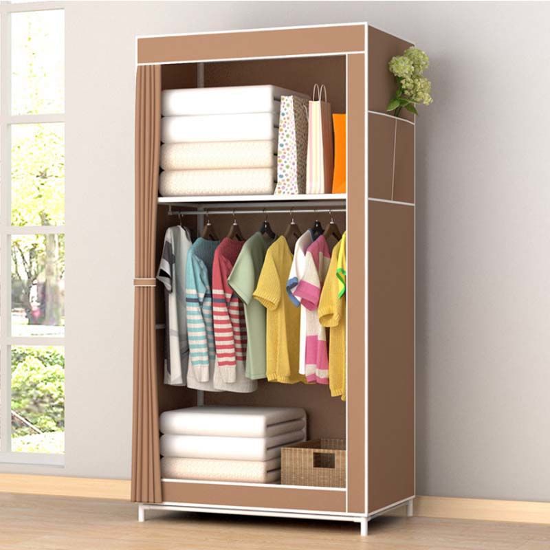 tủ vải treo quần áo 3 buồng 8 ngăn khung inox chắc chắn giá tốt Tháng 10,  2023 | Mua ngay | Shopee Việt Nam