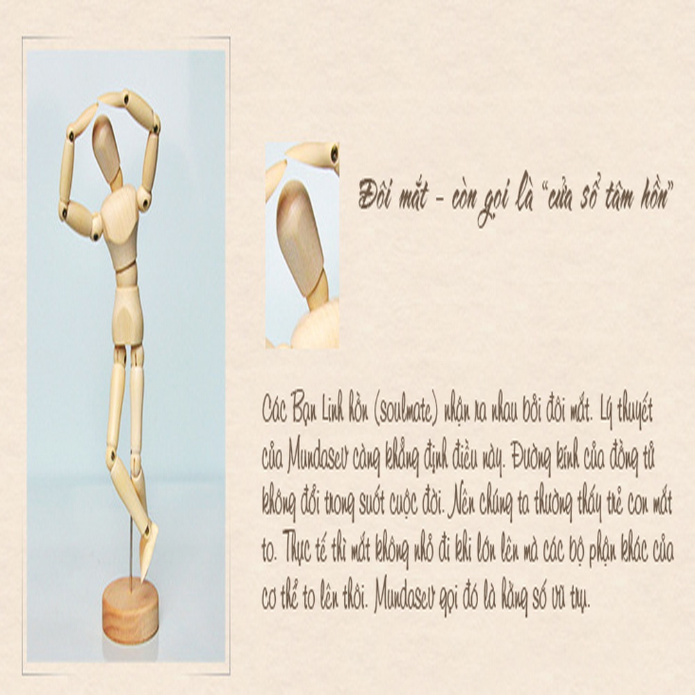 Người giả gổ rối mộc nhân (Size lớn 30cm)