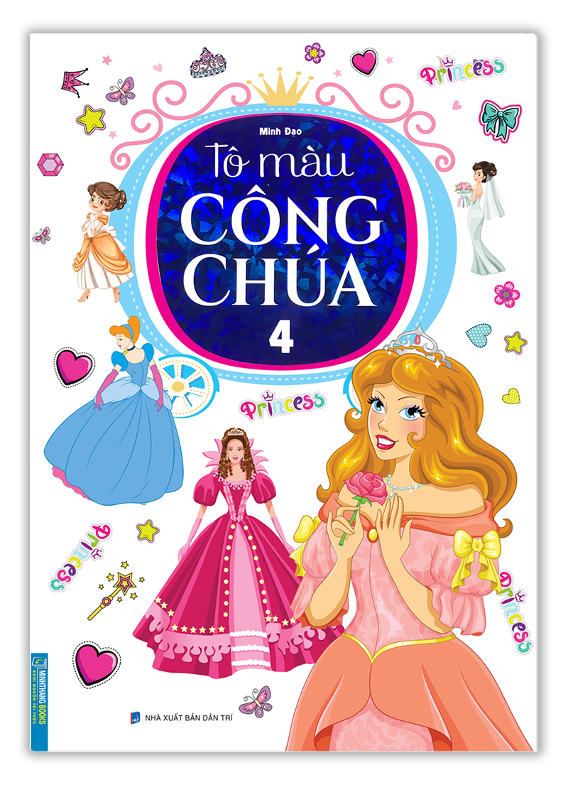 Sách-Tô màu công chúa Tập 4