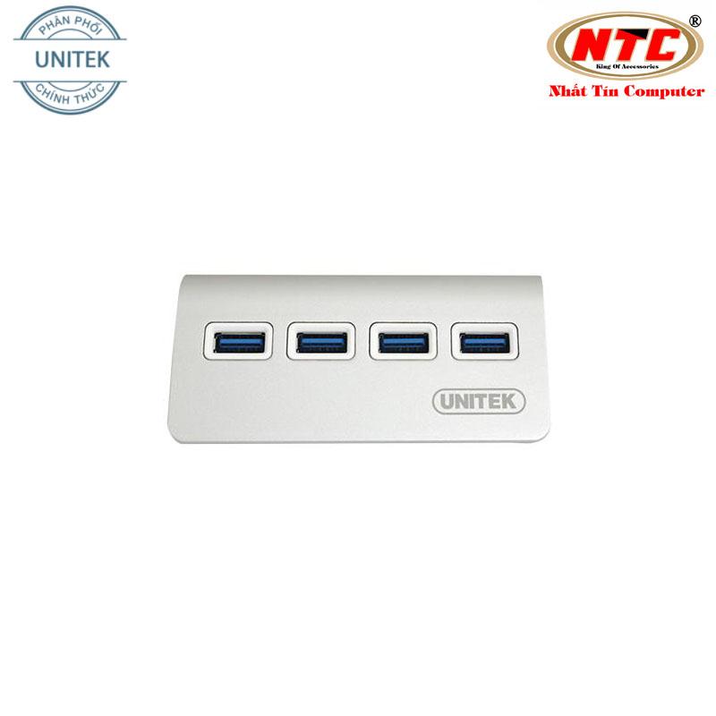 HUB chia USB 3.0 Unitek Y-3186 ra 4 cổng USB - hỗ trợ tốc độ lên đến 5Gbps (Trắng) - Nhất Tín Computer