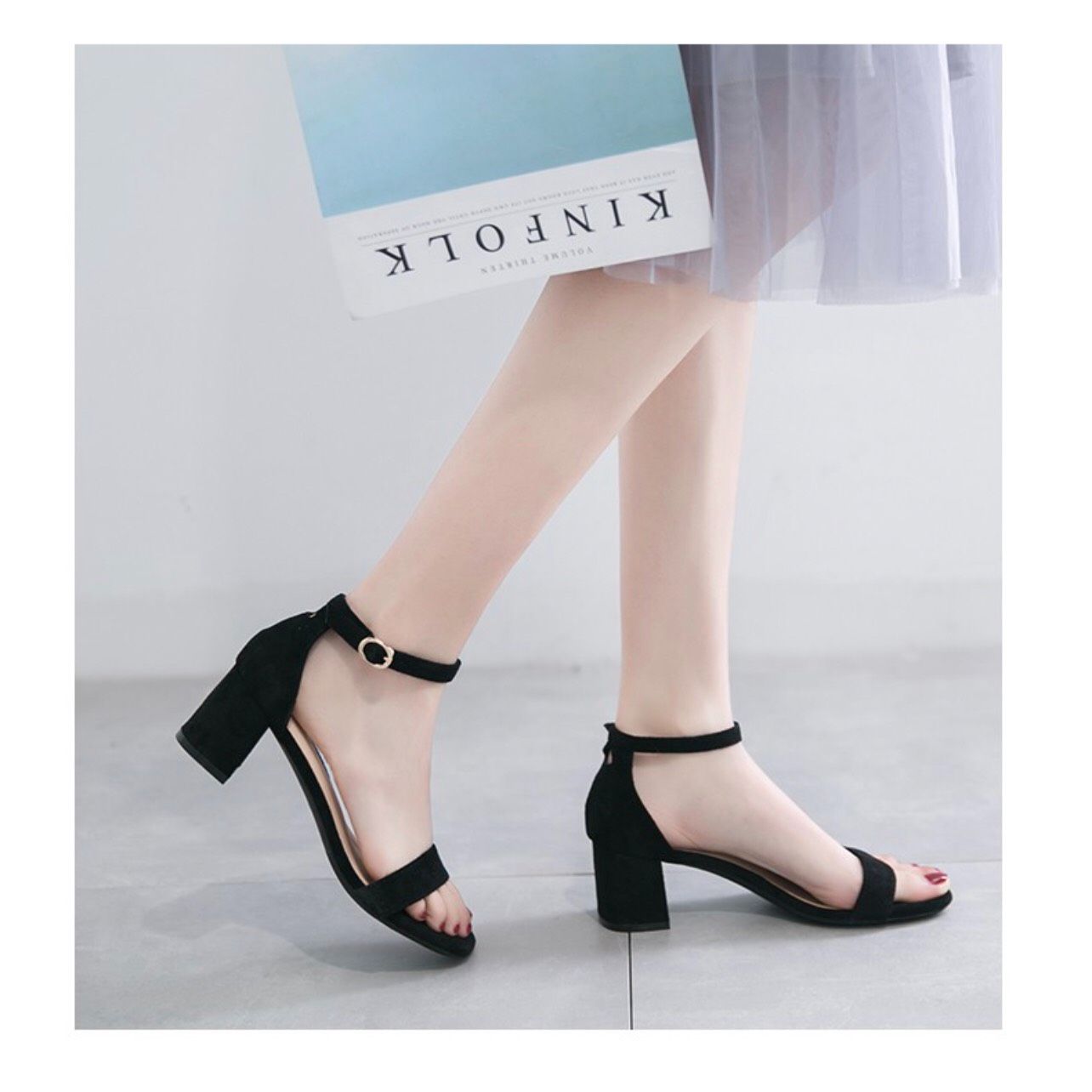 Giày Cao Gót 5p 7p Quai Ngang MT store ( kèm ảnh thật )