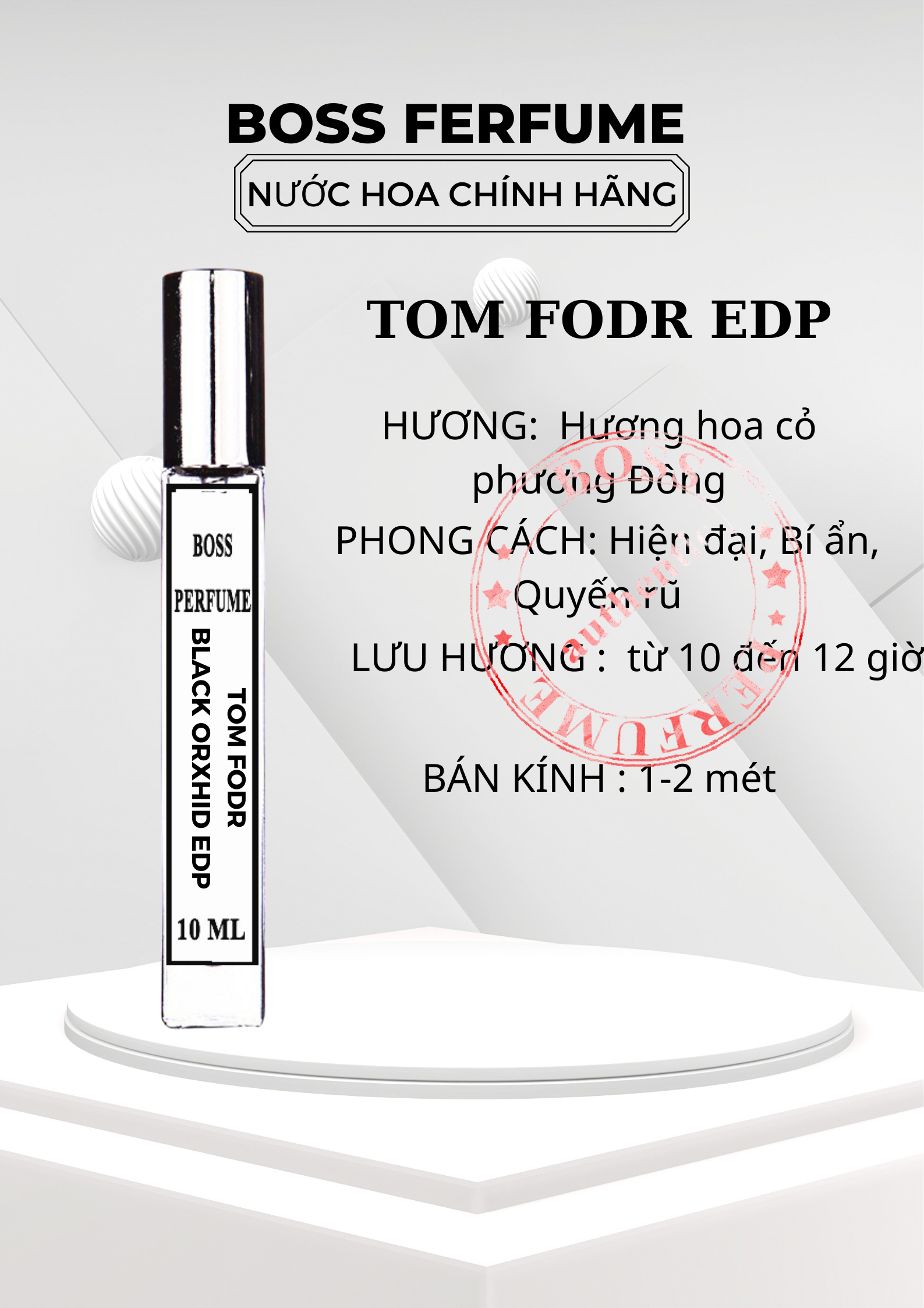 Nước hoa UNISEX T.om F.ord Black Orchid