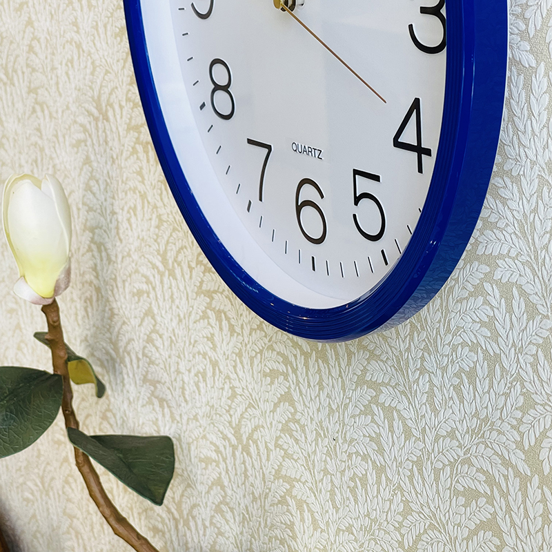 Đồng hồ treo tường Rhythm CMG734NR11 Basic Wall Clocks (Màu Xanh dương)