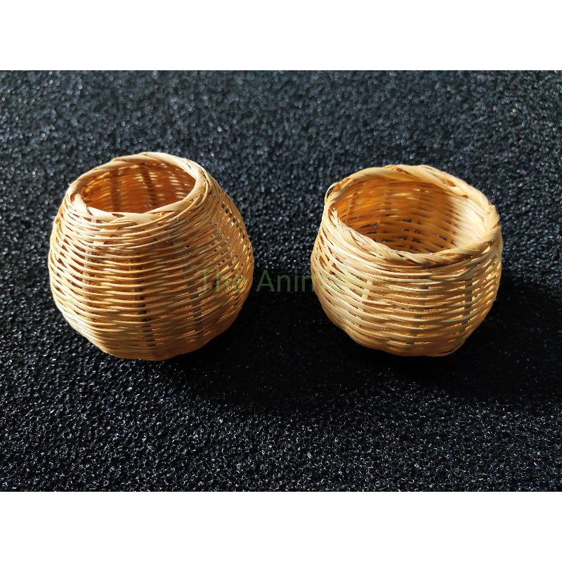 [HCM]Cóng đựng sâu thức ăn cho chim bằng tre