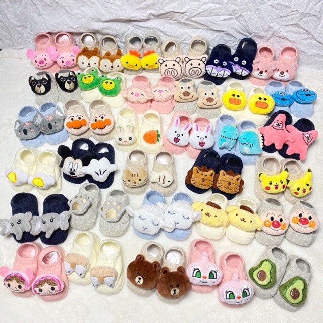 Tất vớ chống trượt siêu cute cho bé(0-18 tháng)