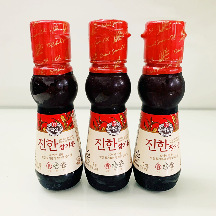 Dầu mè đậm đặc Hàn Quốc Beksul (chai 110ml)