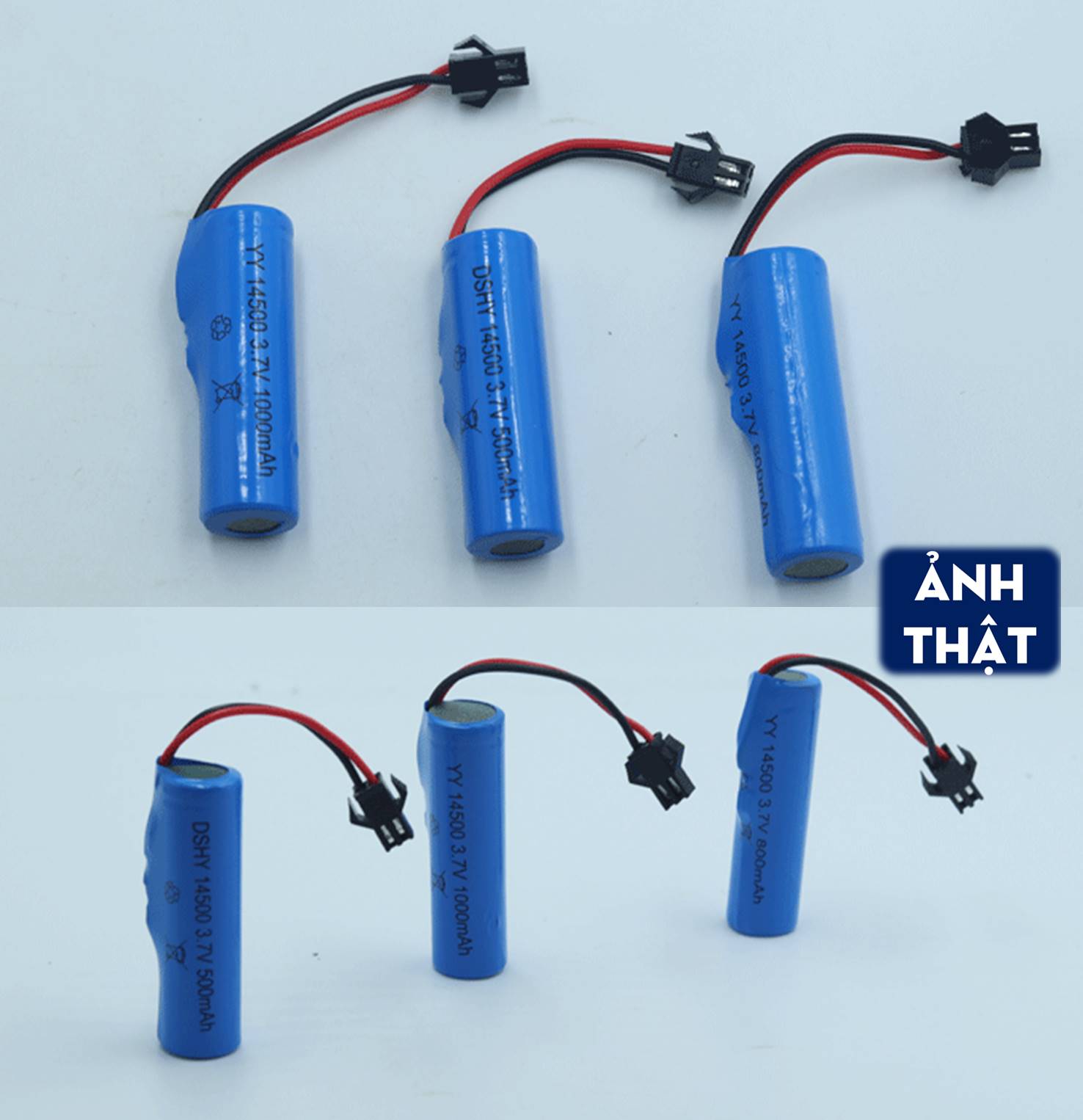 Pin Sạc Lithium 3.7V Cổng SM-2P 14500