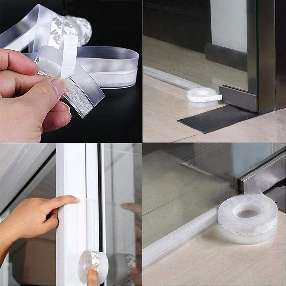 Ron Chắn Khe Cửa, Chặn Cửa , Ron Chặn Khe Cửa Đa Năng, Chống Gió Lùa, Chống Ồn, Bụi Bẩn, Ngăn Côn Trùng, Chính Hãng sx 3M