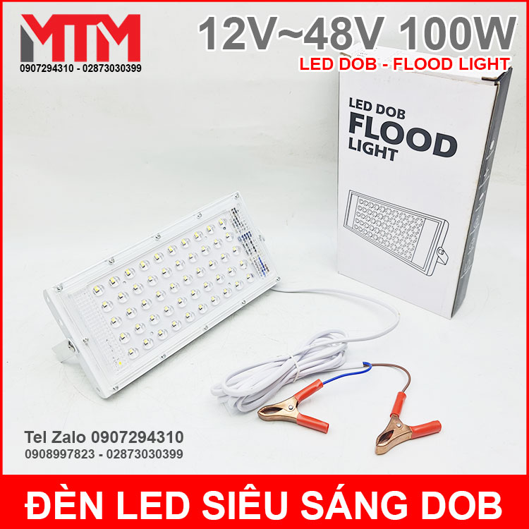 Đèn led siêu sáng 12V 48V 100W DC – Led DOB Flood Light
