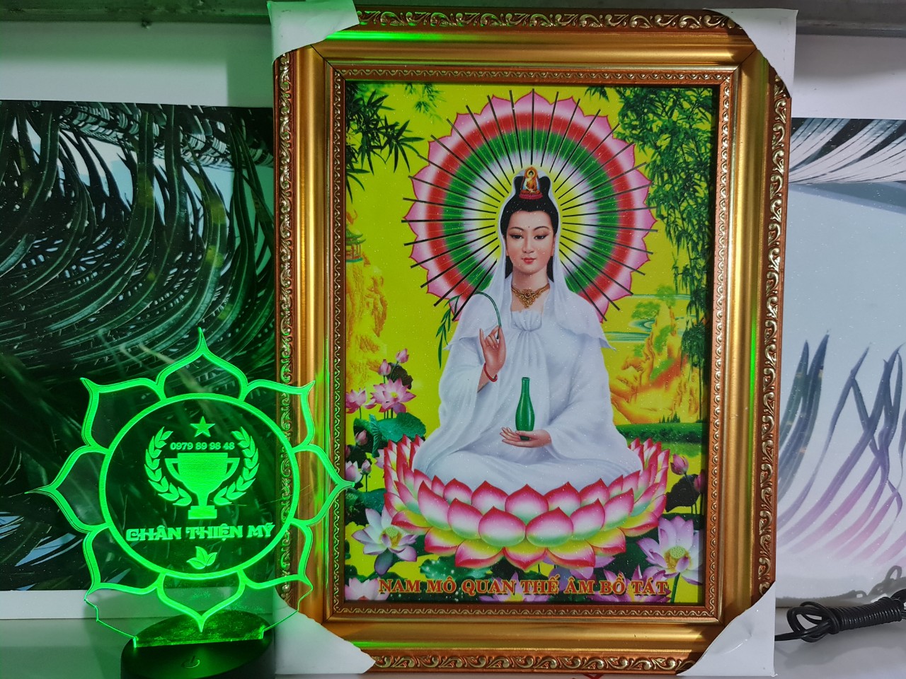 [ Tuyển sỉ ] Tranh điện Quan Âm Bồ Tát ngồi