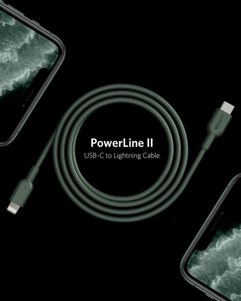 Cáp sạc ANKER PowerLine +II cổng USB-C ra Lightning (sạc nhanh cho iPhone, iPad)