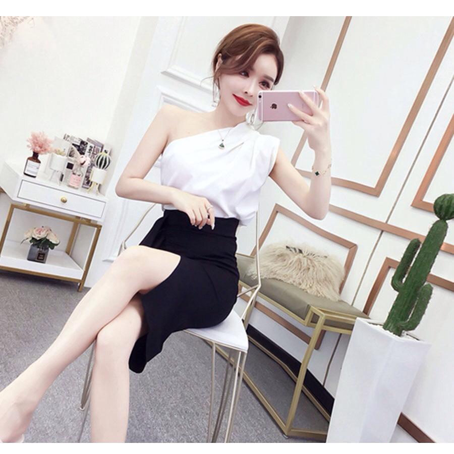 Đầm body lệch vai umi-QH