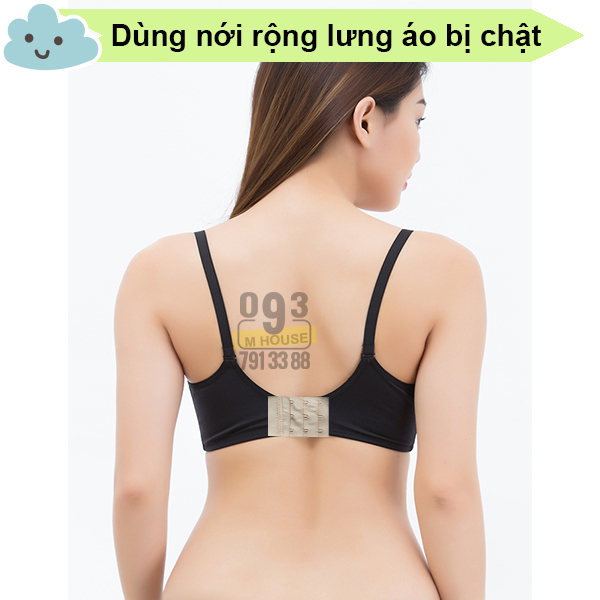 Phụ Kiện Dây Nối Lưng Áo Ngực Móc Mở Rộng Áo Ngực 2 Móc Hoặc 3 Móc