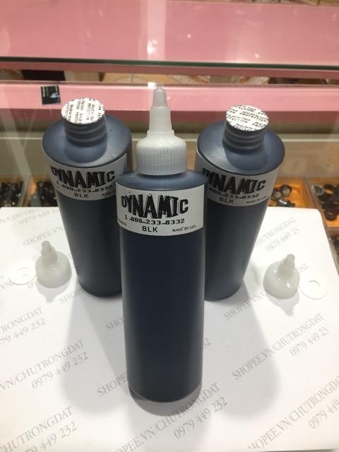 Mực tập xăm Dynamic trai to 240ml mầu đen