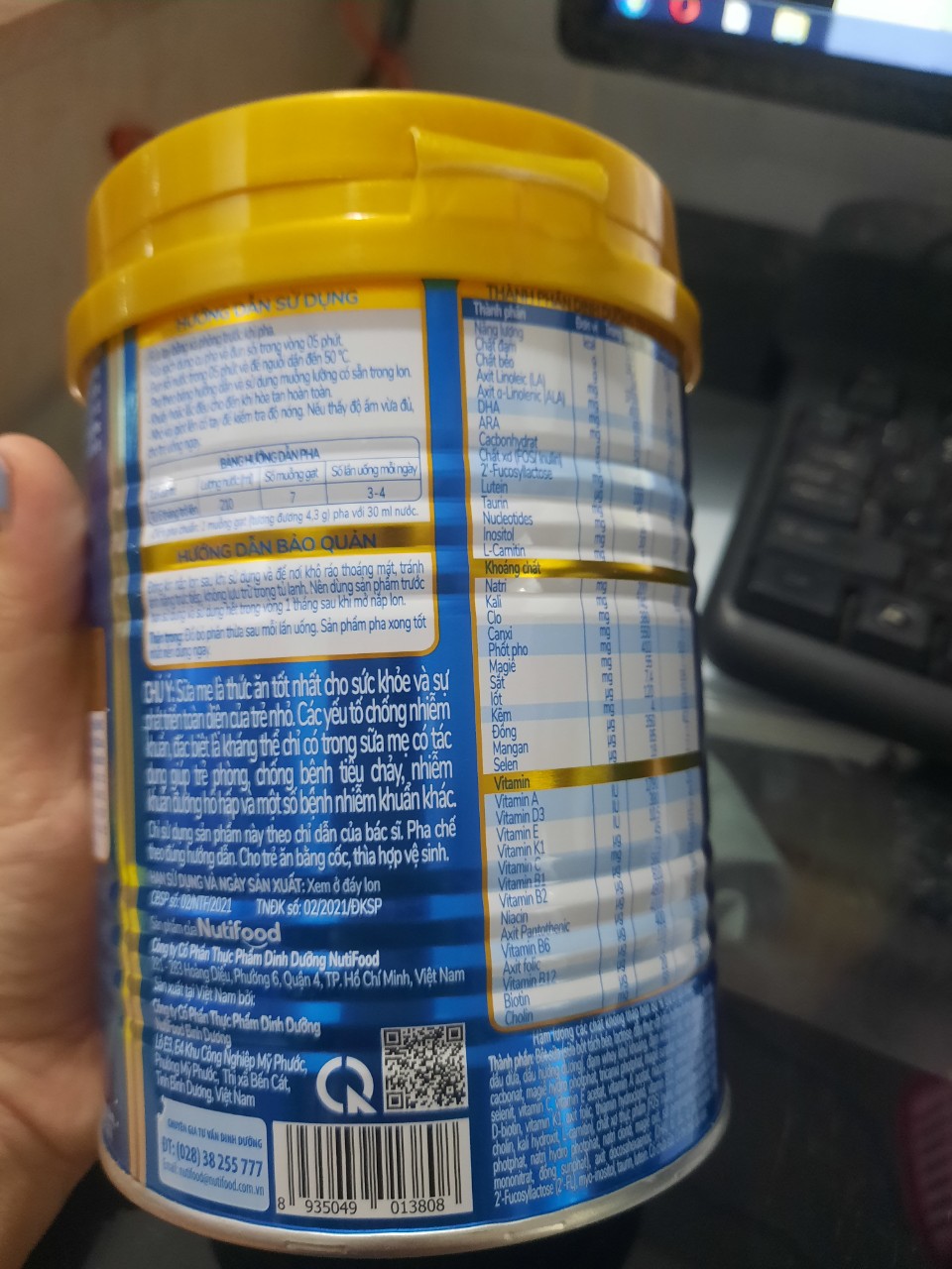 Sữa bột Nuti IQ gold số 2 400g