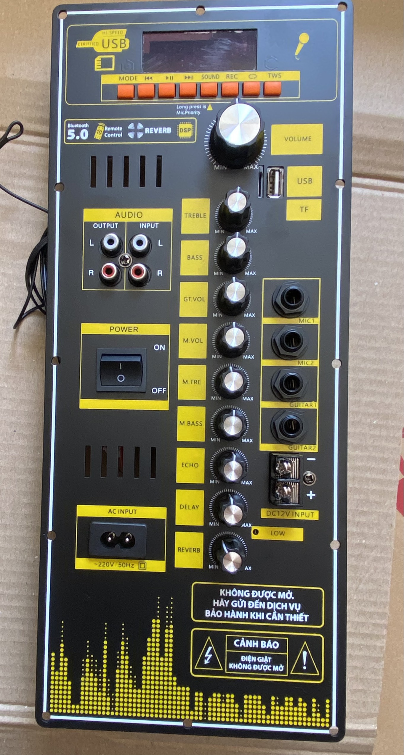 Bo loa kéo DSP T8 echo + delay có reverb