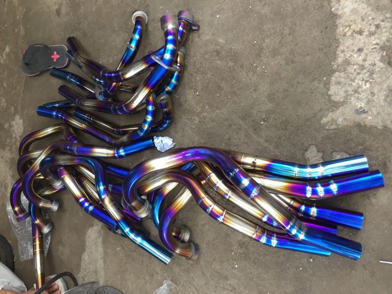 Cổ pô xe Winner và xe Exciter 150 xe exciter 135 xanh titan