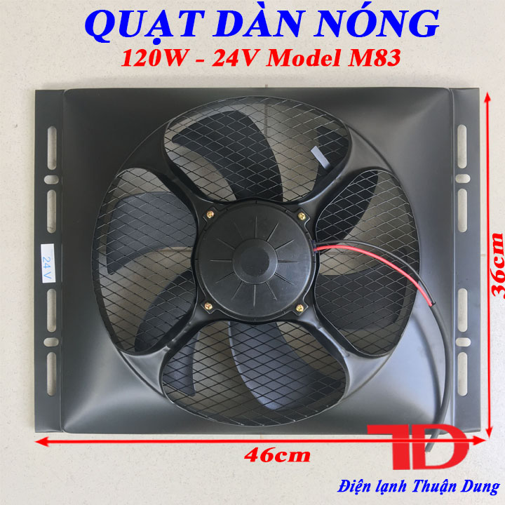 Quạt dàn nóng 14x18 inch 36x46 cm 24V Model M83 - Điện Lạnh Thuận Dung