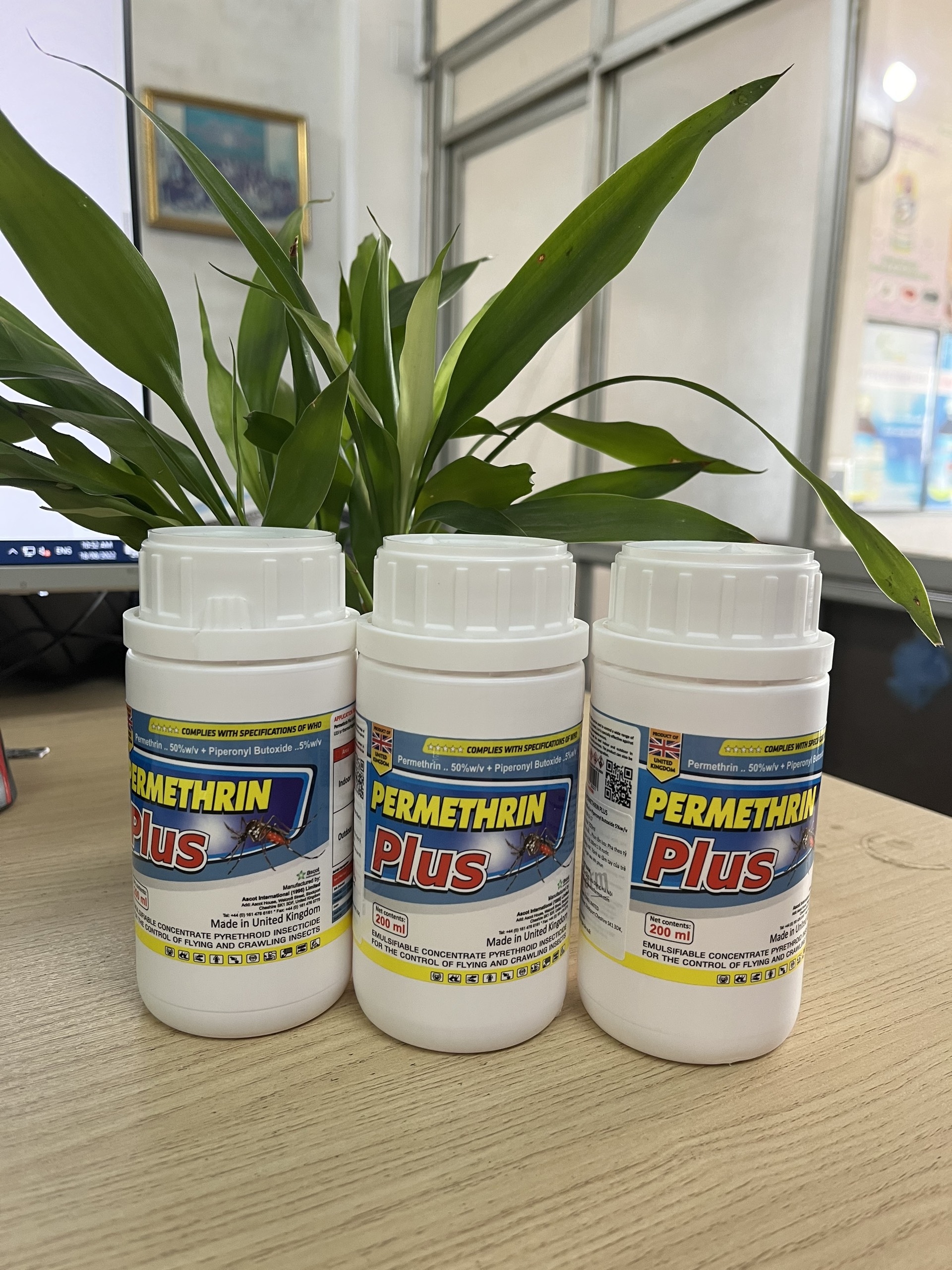 Thuốc diệt muỗi Anh Quốc Permethrin Plus 50EC chai 200ml