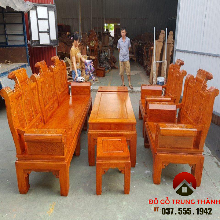bàn ghế âu á thư gỗ gõ