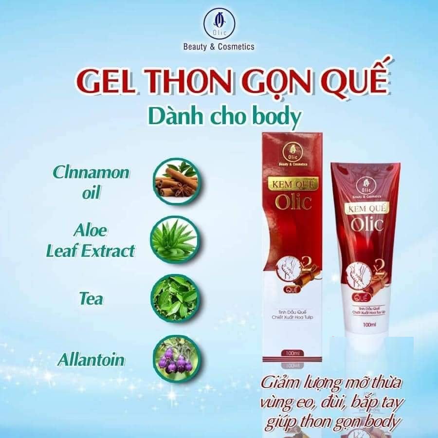 kem Tan Mỡ Olic Kem Quế olic mẫu mới sẵn