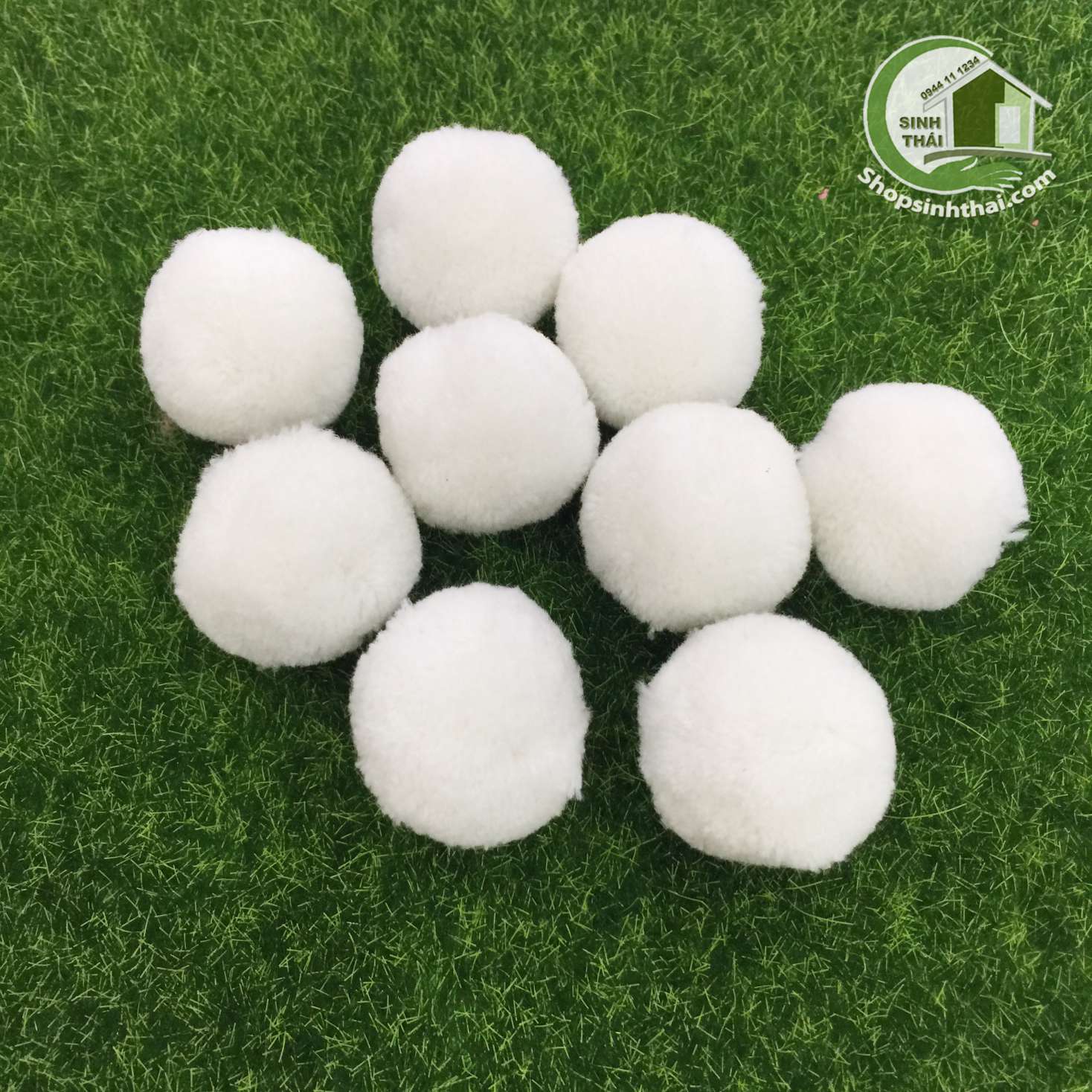 [HCM]Ba Cục Bông Len Tròn 3cm - Mmàu ngẫu nhiên