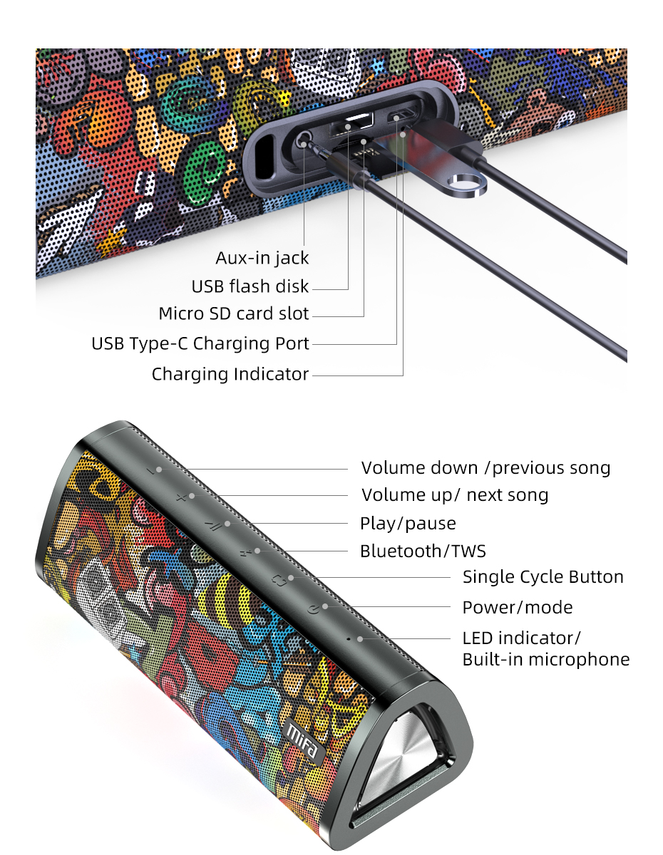 [HCM]Loa Bluetooth MIFA A10/ A10+ Super Bass