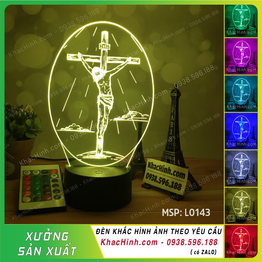 [HCM]Đèn Led 16 Màu Hình CHÚA JESUS – Đền thờ chúa Giê Su Qùa Tặng Đèn Trang Trí Đèn Để Bàn Đèn Phòng Ngủ Thiết Kế Khắc Hình Theo Yêu Cầu