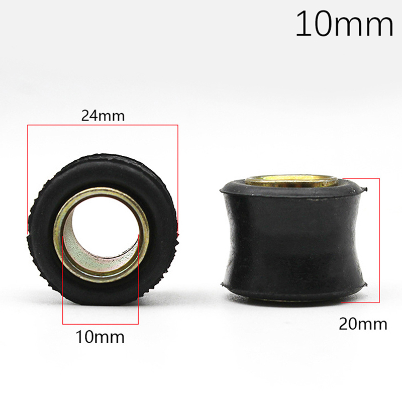 2 chiếc ống bọc Giảm xóc sau xe máy thông dụng 10mm 12mm ỐNg Lót Vòng đệm cao su ống lót cố định ống bọc sau xe tay ga