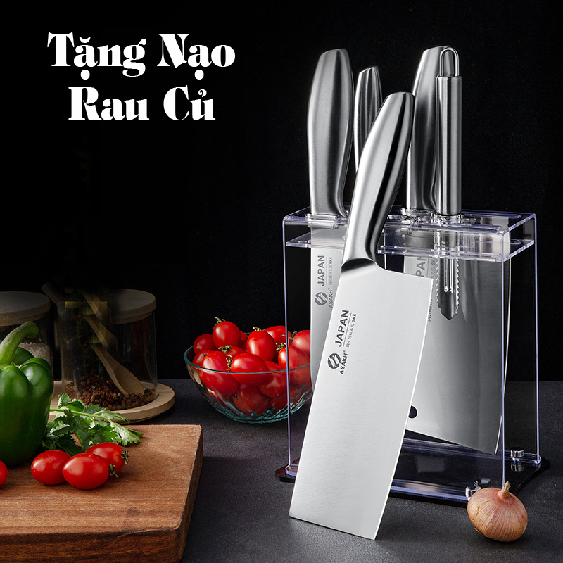 Bộ Dao , Bộ Dao Kéo Nhà Bếp Đa Năng Thép Kháng Khuẩn Cao Cấp Kitchen King