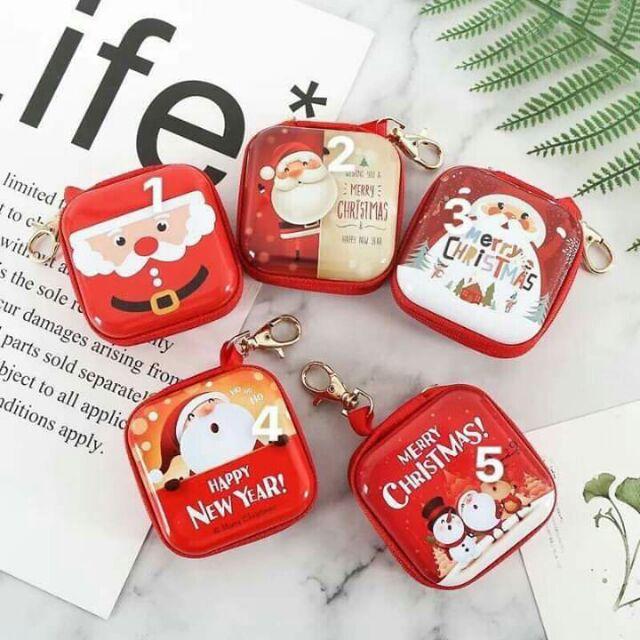 Ví NOEL vuông mini có móc khóa