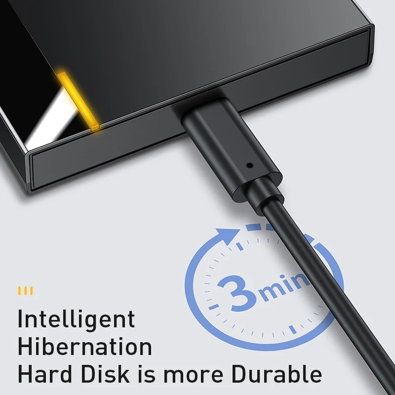 Box ổ cứng rời HDD Baseus Full Speed Series 2.5″ Enclosure (USB 3.0 Adapter Type C 3.1 HDD Box)