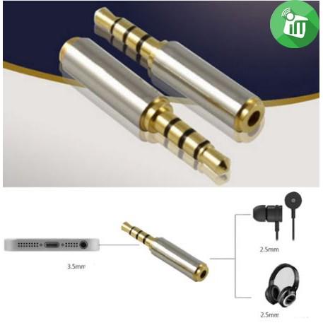 Combo 2 cái: Đầu chuyển từ jack 3.5 ly ra lỗ 2.5 ly