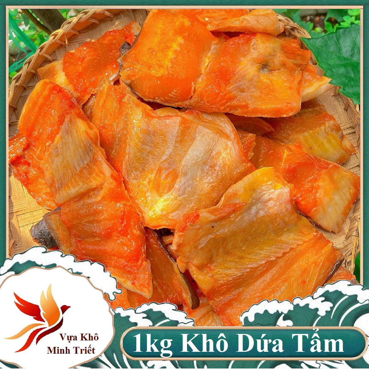 1kg khô cá dứa tẩm vị 3 nắng thịt thơm béo không mặn vừa ăn cơm canh- vựa khô minh triết