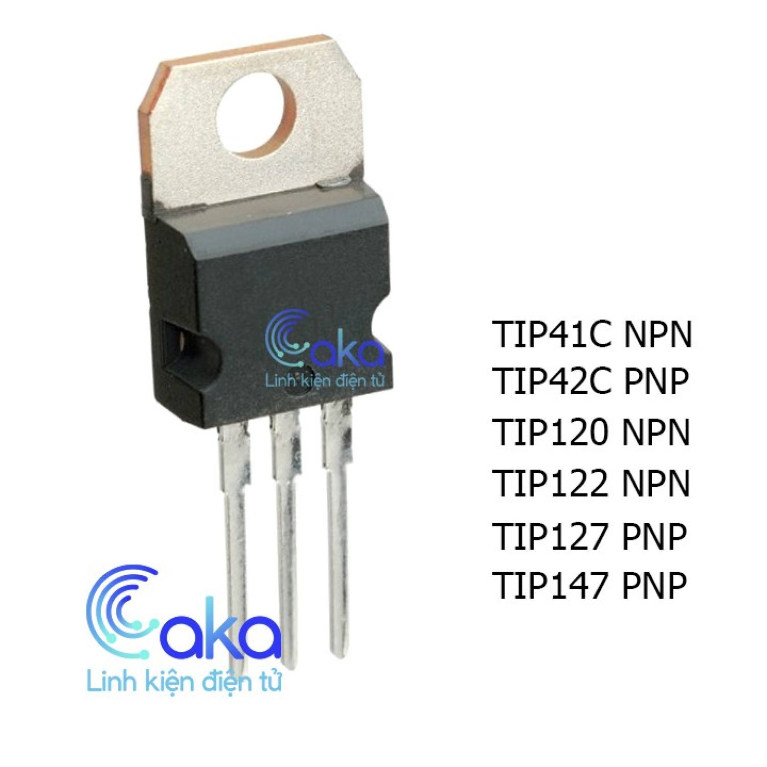 Ic transistor tip41 tip42 tip120 tip122 tip127 tip147 npn pnp tùy chọn