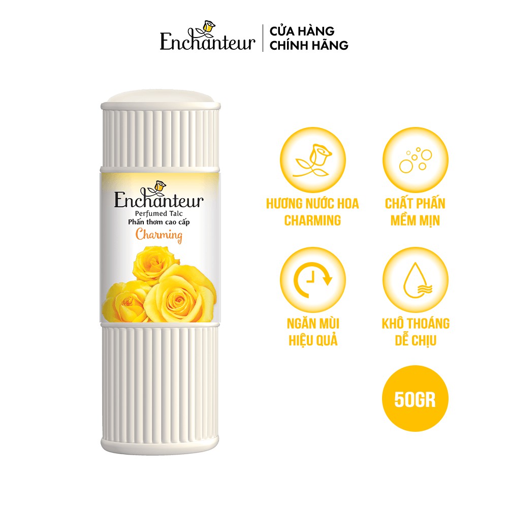 Phấn thơm Enchanteur Charming 50gr