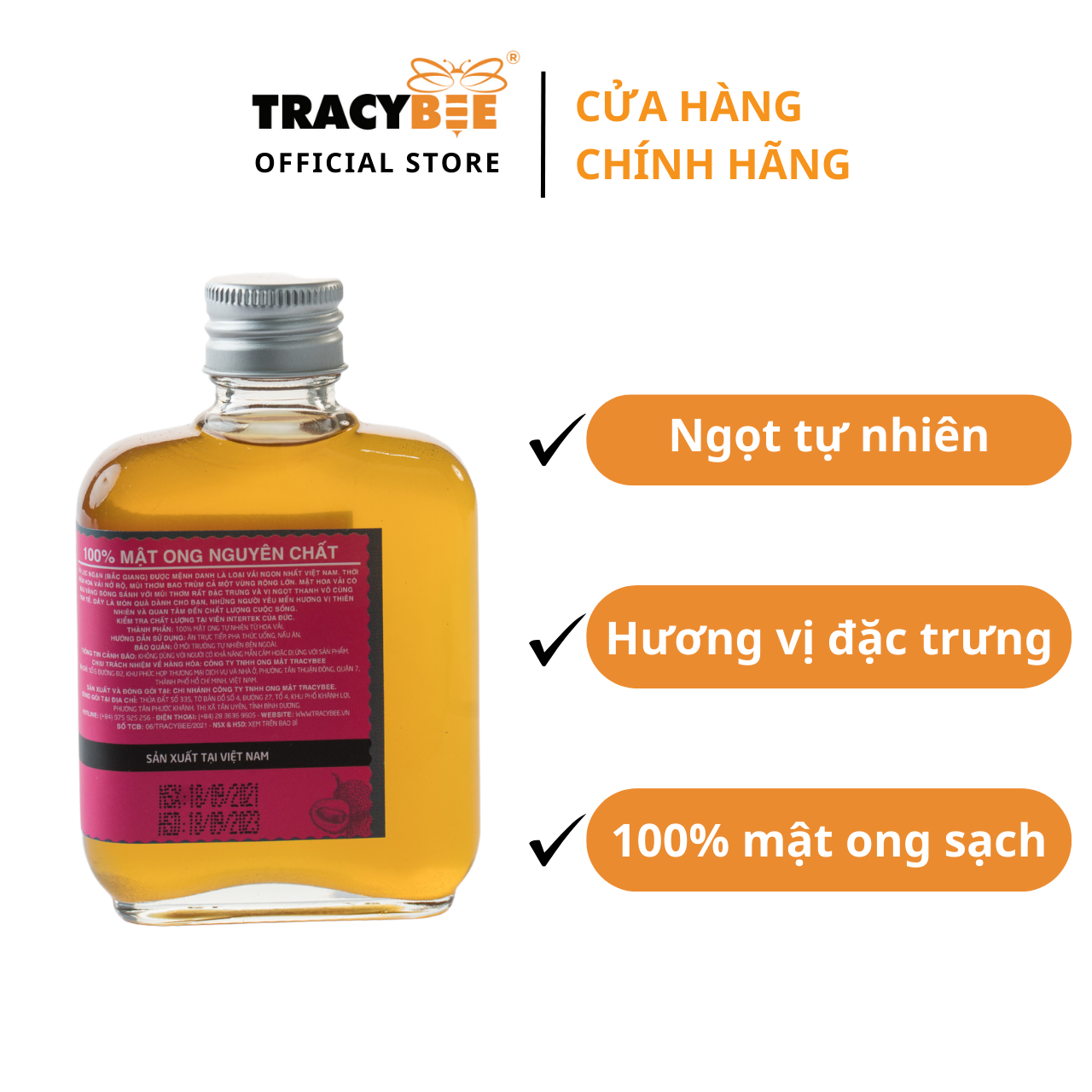 Mật Ong Hoa Vải Tracybee (95G)