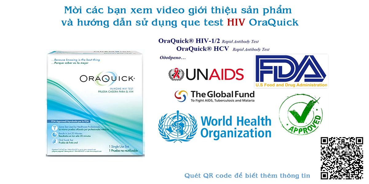 Bộ test HIV tại nhà qua nước bọt Oraquick Hoa Kỳ