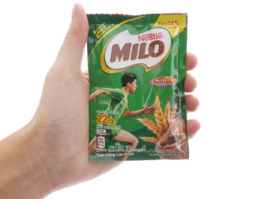Dây 10 gói sữa Milo Active lúa mạch