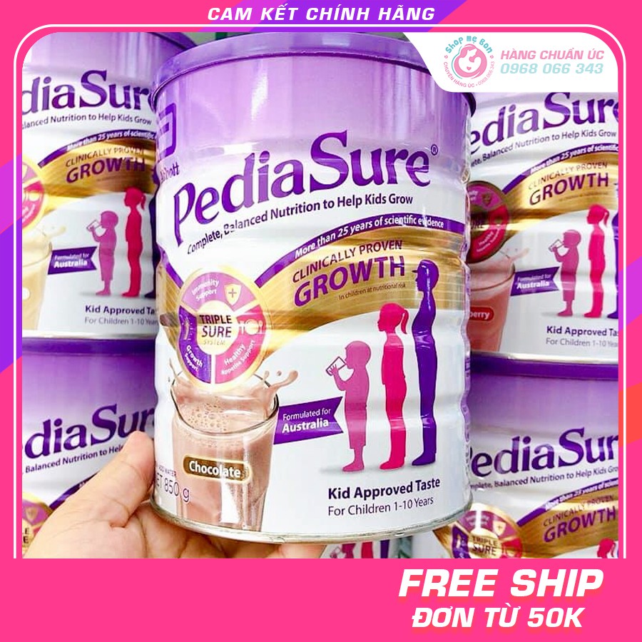 Sữa Pediasure Úc 850g nắp tím (Date xa)