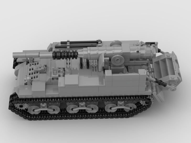 Đồ chơi lắp ráp Lego Moc Tank M12 GMC
