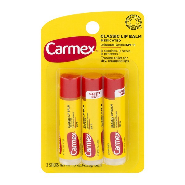 Son dưỡng môi Carmex Medicated Lip Balm - Damask 25g classic