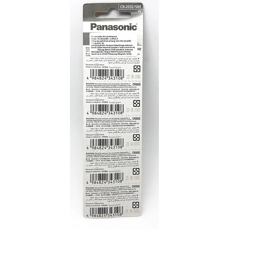Pin nút Panasonic 3V CR-2032