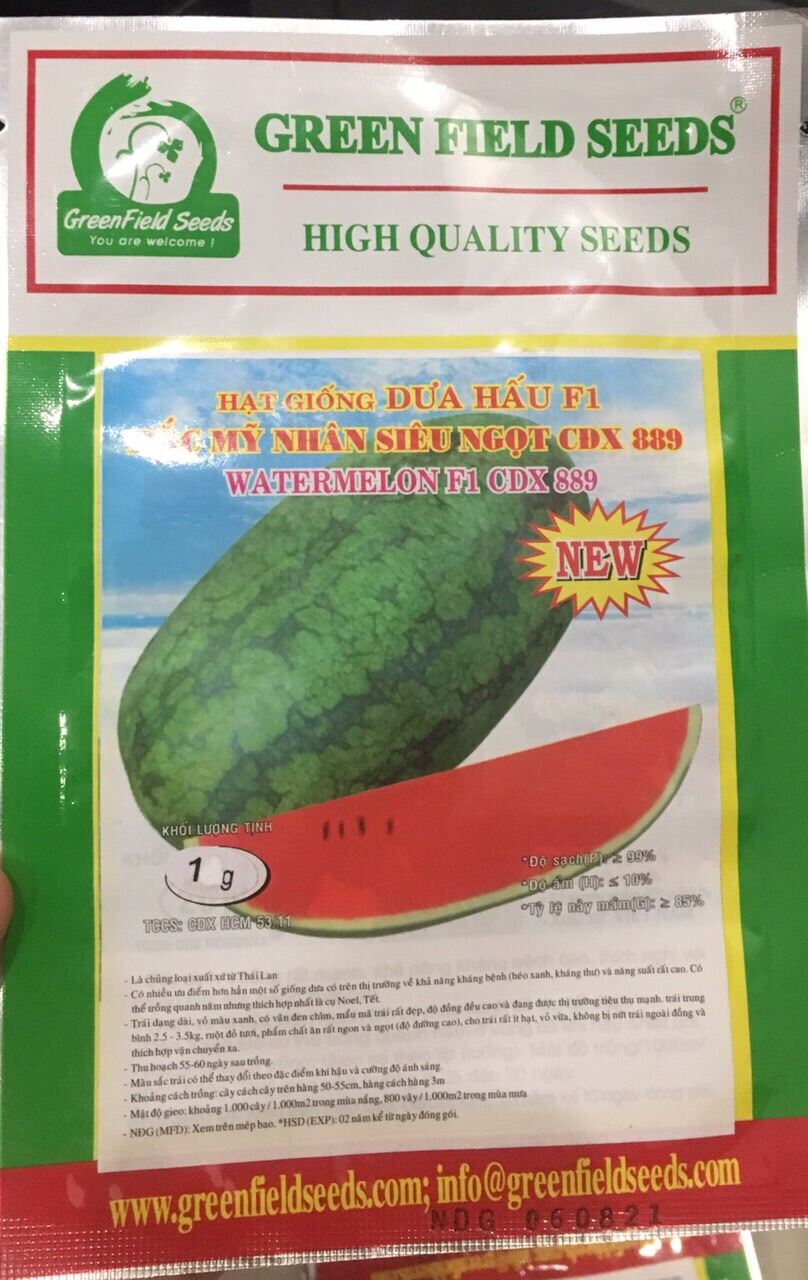 Hạt giống dưa hấu 1g